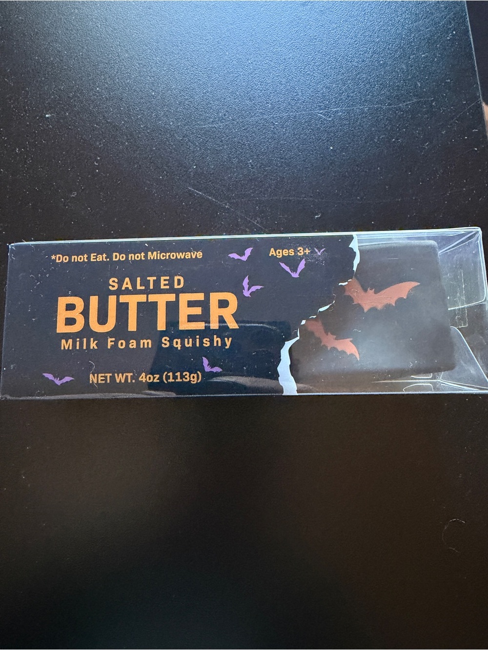 New Halloween Milk Squishy Butter Toy Black Orange Bats Squeeze